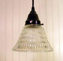 Heavy Vintage Clear Holophane Glass