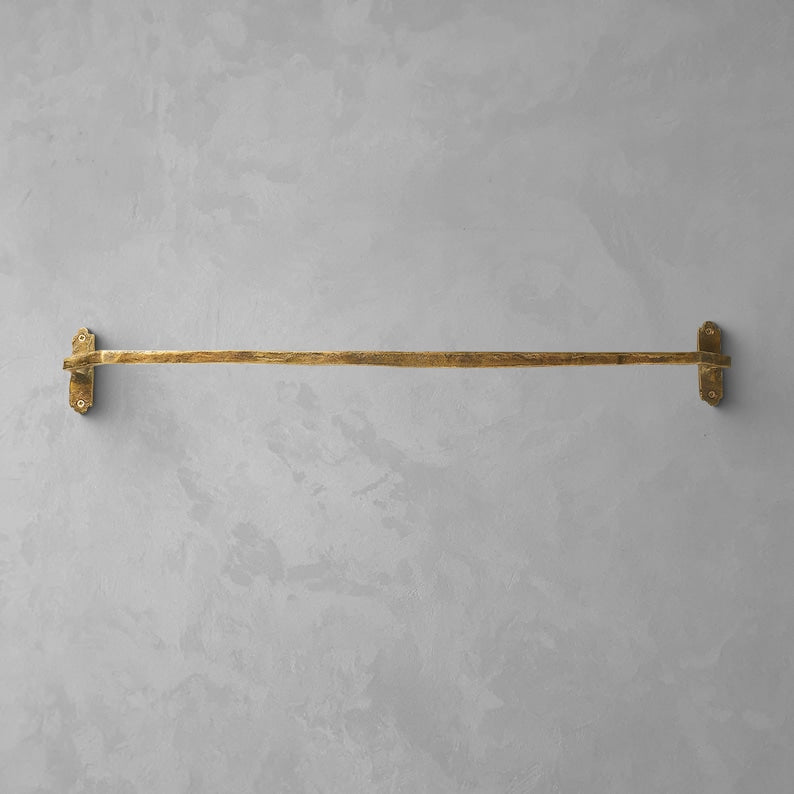 Solid Brass Towel Rail Handcrafted Towel Rack for Bathroom & Kitchen