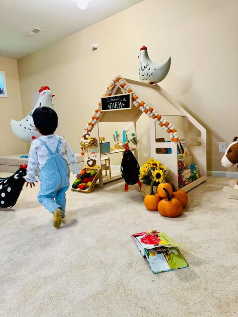 WALLY- Playhouse Inspired Bookshelf + Toy Shelf, photo 2 of 8