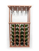Wine Bottle & Stemware Storage Combo with Tabletop by Wine Racks
