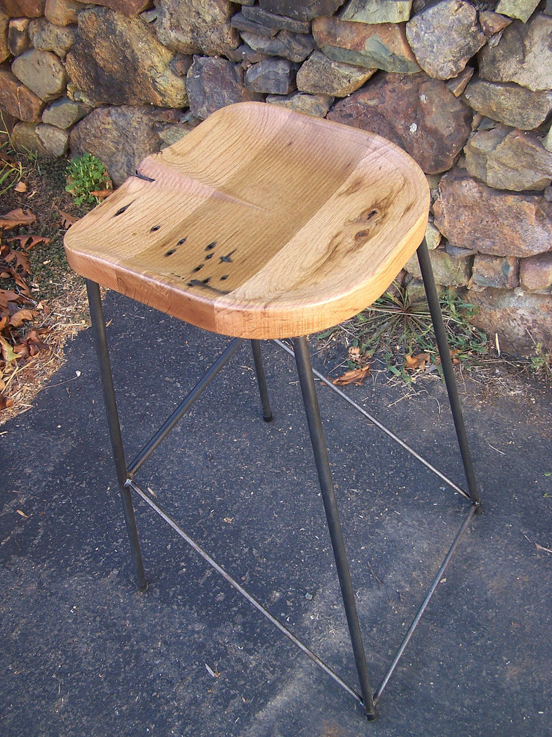 Spinnaker Bar Stools, Counter Stools, Counter Height Stool, Kitchen Stools, Tractor Seat Stool, Reclaimed Wood Bar Stool, Industrial Stools