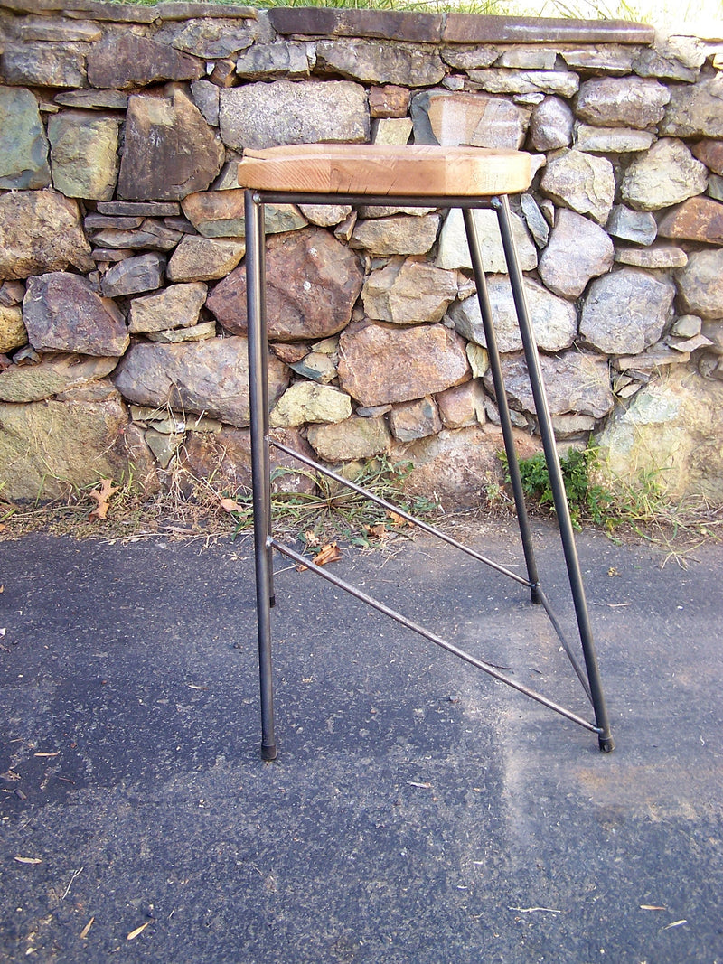 Spinnaker Bar Stools, Counter Stools, Counter Height Stool, Kitchen Stools, Tractor Seat Stool, Reclaimed Wood Bar Stool, Industrial Stools