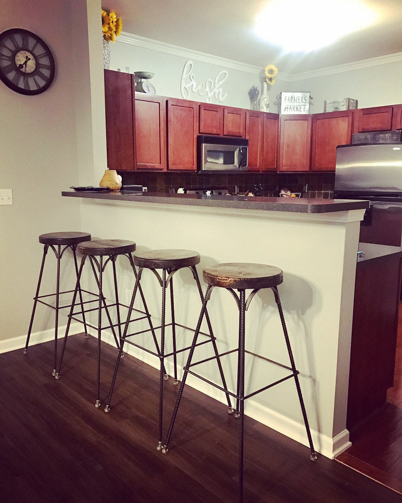 Bar Stools Counter Height, Counter Stools, Backless Counter Stools / The French Bistro Stool, Reclaimed Wood Stool, Vintage