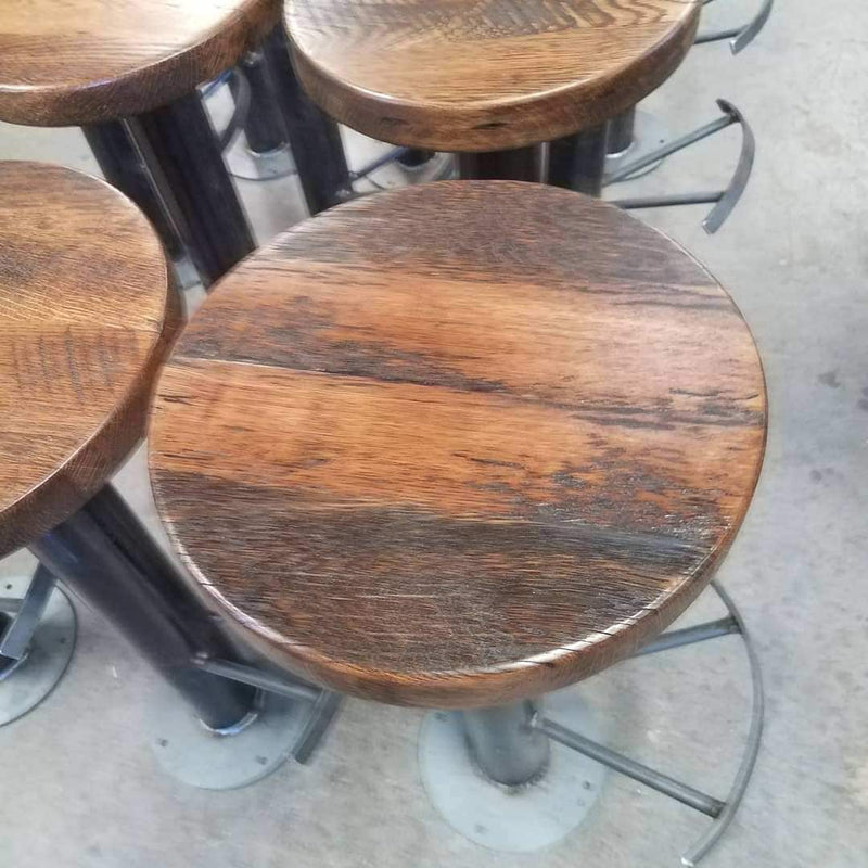 Bolt Down Bar Stools, Counter Stools, Pedestal Bar Stools, Industrial Bar Stools, Solid Wood Bar Stools Bolt Down, Counter Height Stools