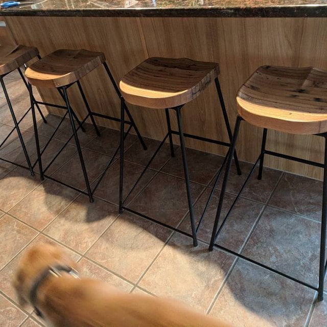 Spinnaker Bar Stools, Counter Stools, Counter Height Stool, Kitchen Stools, Tractor Seat Stool, Reclaimed Wood Bar Stool, Industrial Stools