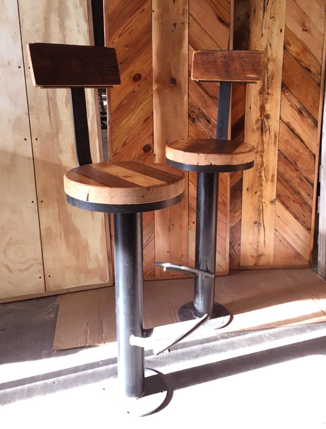 Wood Bar Stools, Bolt Down Bar Stools, Swivel Bar Stools, Kitchen Island Foot Rest, Restaurant Mounted Stool,Industrial Counter Height Stool