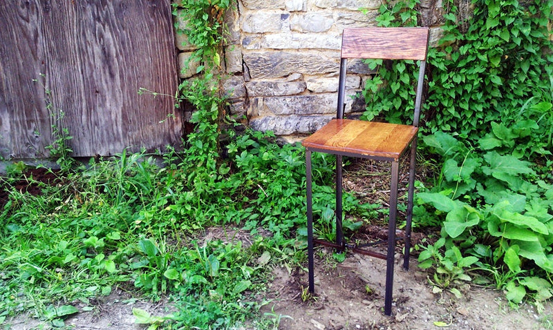 Industrial Counter Height Stool, Counter Stools With Back, Bar Stools With Backs, THE MILLWORKS, Bar Height Stools