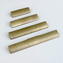 Rectangular "Dara" Aged Brass Drawer Pulls - Cabinet Handles by Forge Hardware Studio