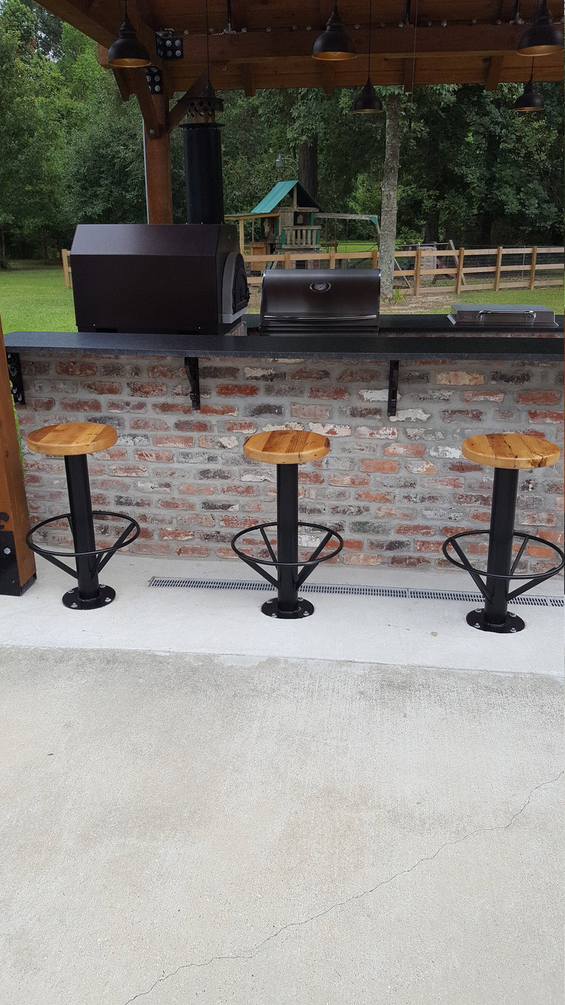 FREE SHIPPING - Outdoor Barstool, Bolt Down Bar Stool, Counter Stool, Patio Bar Stools, Outdoor Furniture, Counter Height Stool, Patio Chair