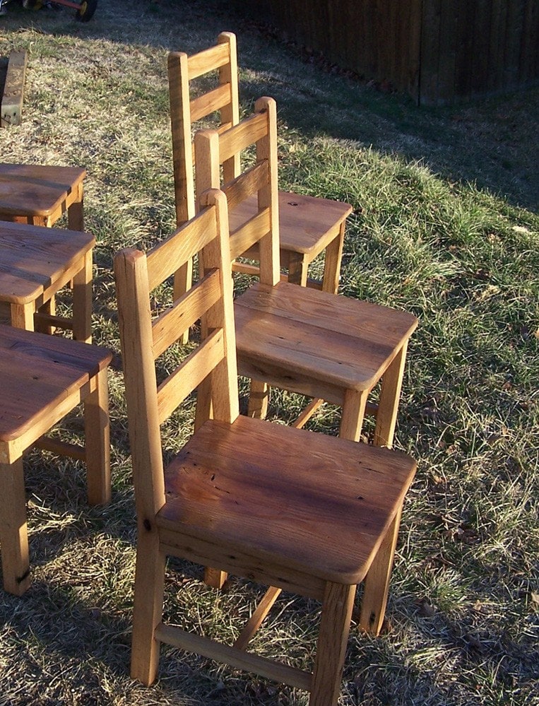 Handmade Dining Chair, Wood Dining Chair, Rustic Dining Chair, Kitchen Chair, Reclaimed Wood Chair.