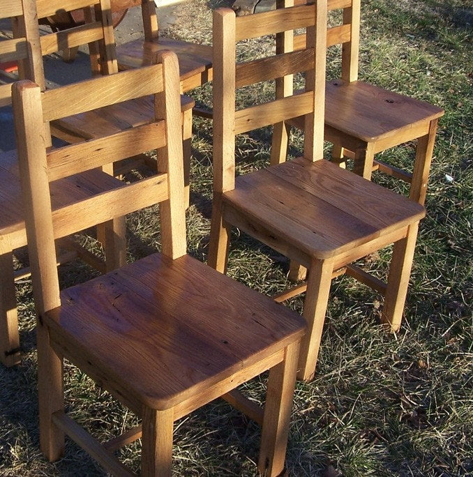 Handmade Dining Chair, Wood Dining Chair, Rustic Dining Chair, Kitchen Chair, Reclaimed Wood Chair.