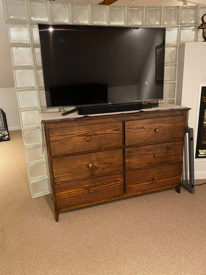 Reclaimed Wood Dresser, Wormy Chestnut Dresser, Bedroom Dresser With Drawers, Solid Wood Nightstand, Rustic Modern Dresser-Reclaimed Dresser