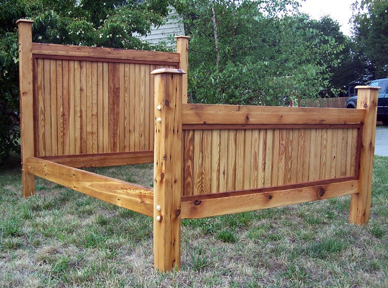 Heart Pine Bed Frame, Barn Wood Bed Frame, Reclaimed Bed, Antique Barnwood Bed, Solid Wood Bed, Bedroom Furniture, Farmhouse