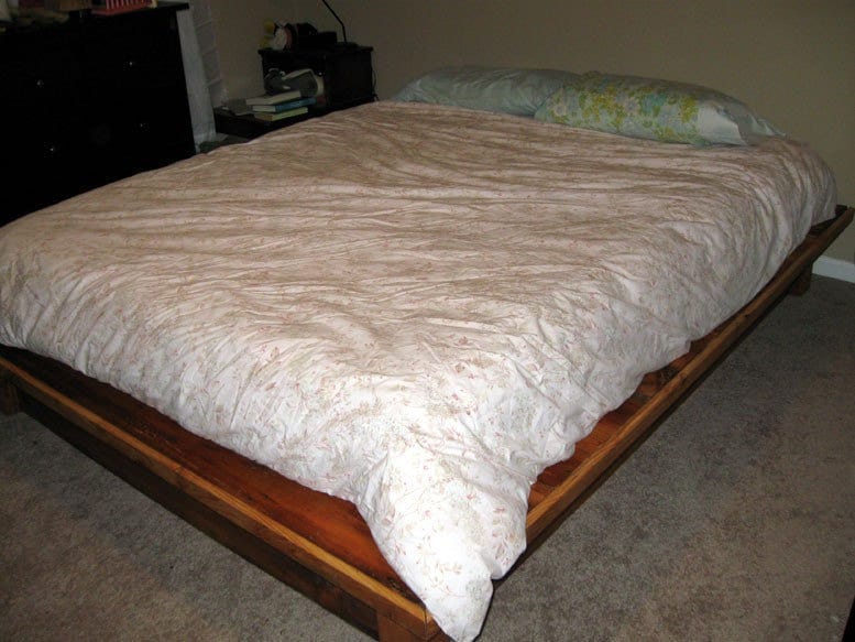 Platform Bed Frame, Reclaimed Wood Bed Platform, Queen Bed Frame, King Bed Platform, Single Bed Frame, Bed With Drawers, Pine Platform Bed