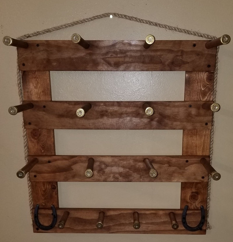 6 Cowboy Hat Rack Vertical | Cowboy Hat Holder |  Rustic Western Hat Display | Handcrafted Wooden Organizer | Space-Saving Home Decor | Made in USA