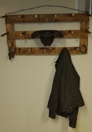 6 Cowboy Hat Rack Horizontal | Cowboy Hat Holder | Rustic Western Hat Display | Handcrafted Wooden Organizer | Space-Saving Home Decor | Made in USA