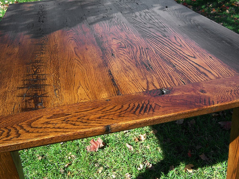 French Farm Table, Wood Dining Table, Rustic Oak Table, Solid Rectangle Table, Antique Table, Reclaimed Wood Table, Vintage Wood Table