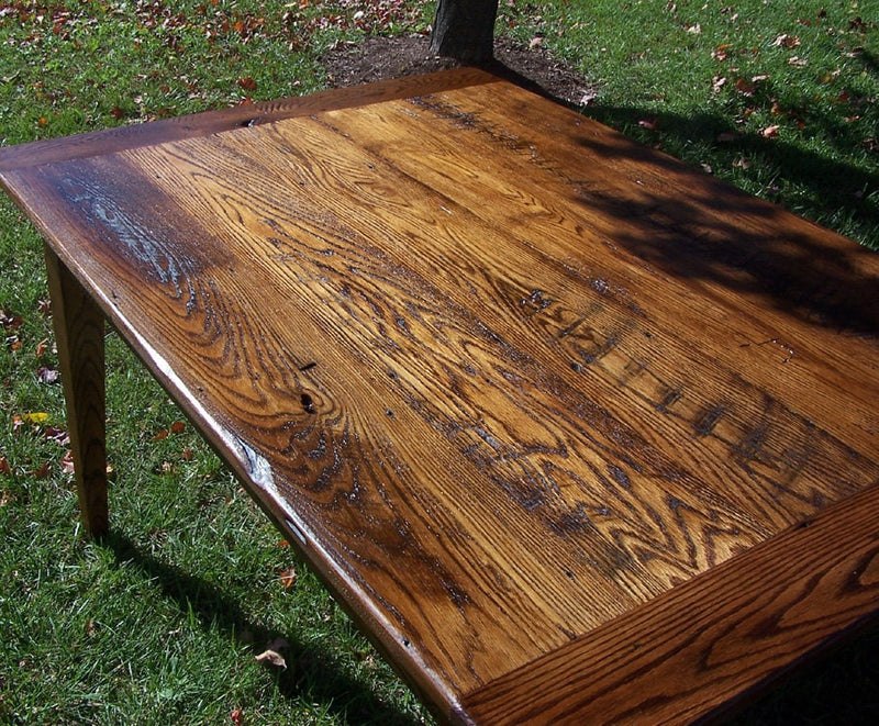 French Farm Table, Wood Dining Table, Rustic Oak Table, Solid Rectangle Table, Antique Table, Reclaimed Wood Table, Vintage Wood Table