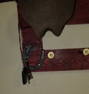 4 Cowboy Hat Rack Horizontal | Cowboy Hat Holder | Rustic Western Hat Display | Handcrafted Wooden Organizer | Space-Saving Home Decor | Made in USA