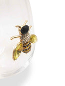 Jeweled Bee Stemless Wine Glasses by Jersey Art Glass