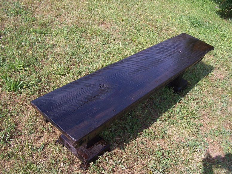 Hall Bench, Reclaimed Wood Bench, Wood Bench, Barn Wood Bench, Farm Bench, Dining Table Bench, Rustic Bench, Farmhouse Furniture, Black