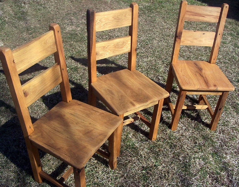 Dining Chair, Wooden Dining Chair, Modern Farmhouse Chair, Oak Chair, Wood Chair With Back, Rustic Dining Chair, Reclaimed