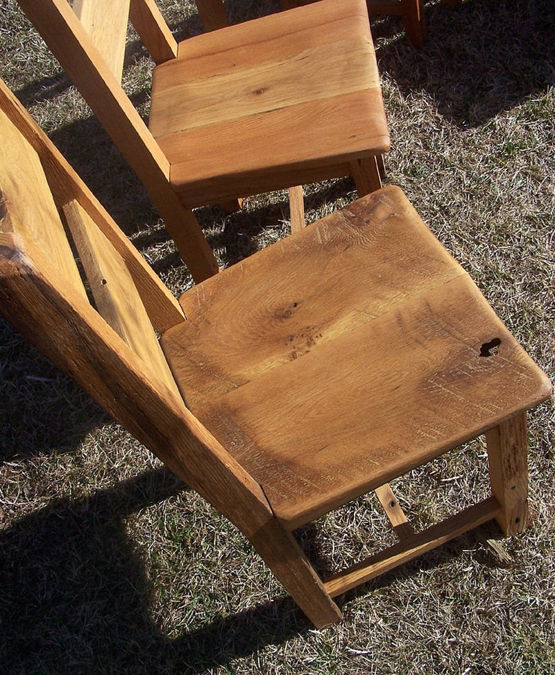 Dining Chair, Wooden Dining Chair, Modern Farmhouse Chair, Oak Chair, Wood Chair With Back, Rustic Dining Chair, Reclaimed