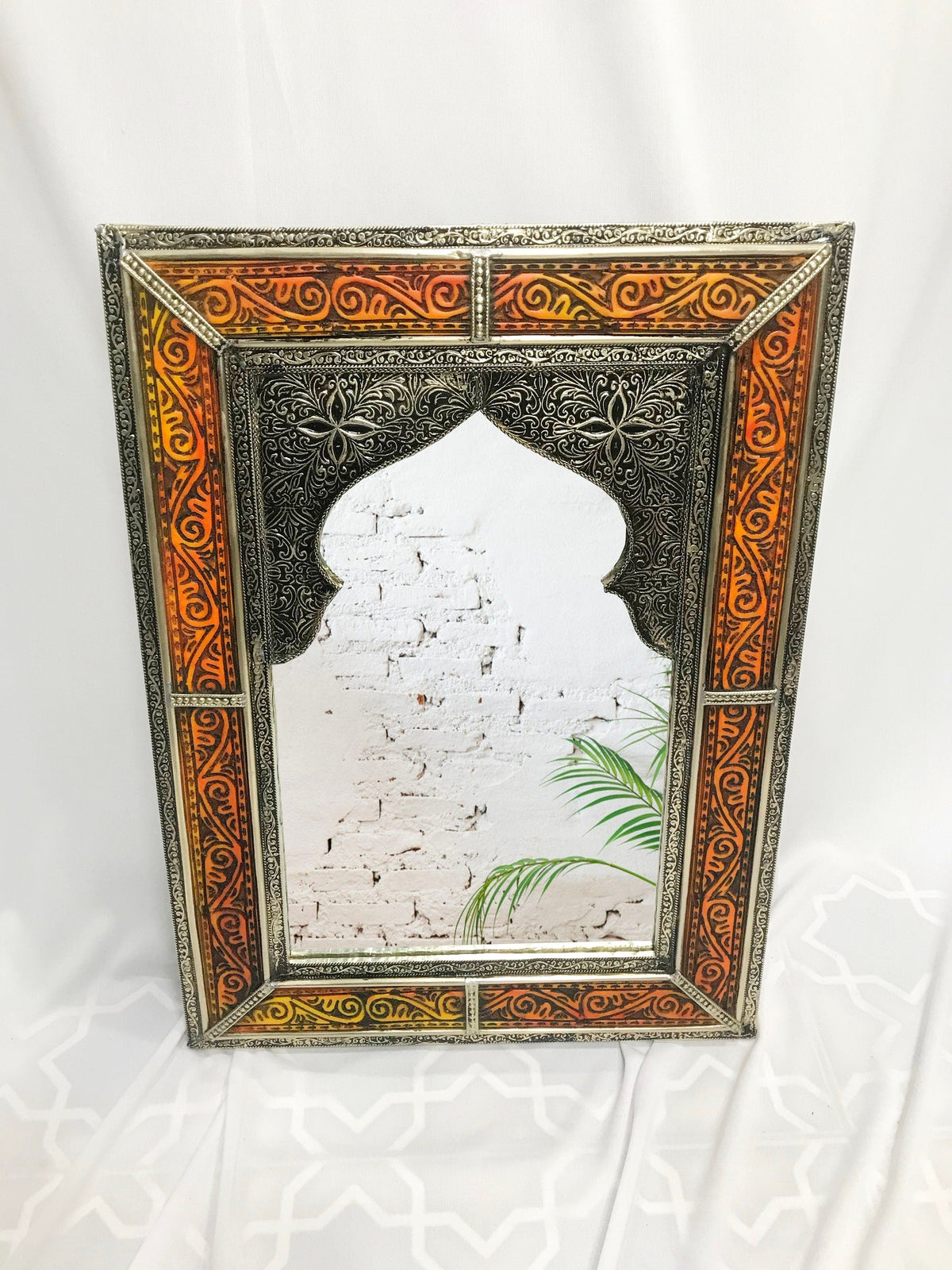 Handmade Carved Moroccan Wall Mirror, photo 7 of 10