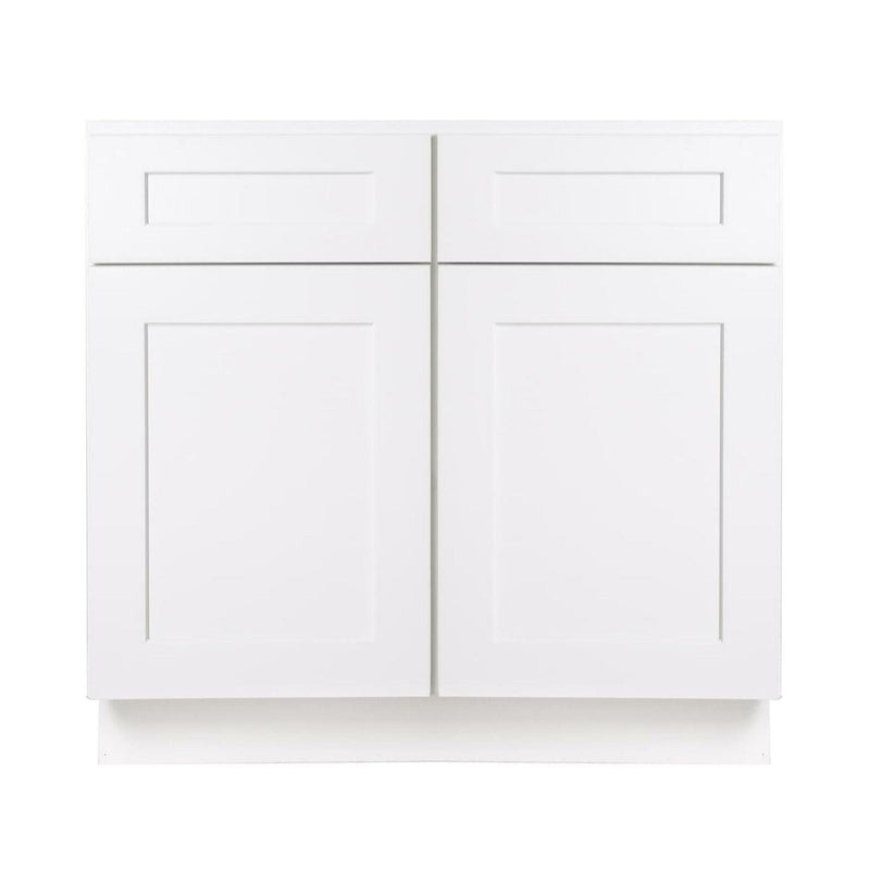 30 Inch White Shaker Single Sink Bathroom Vanity