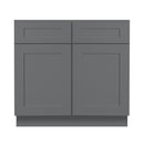 30 Inch Grey Shaker Single Sink Bathroom Vanity