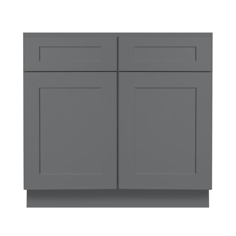 30 Inch Grey Shaker Single Sink Bathroom Vanity