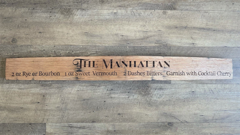 Drink Recipe Barrel Stave