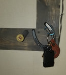 2 Cowboy Hat Rack Horizontal | Cowboy Hat Holder |  Rustic Western Hat Display | Handcrafted Wooden Organizer | Space-Saving Home Decor | Made in USA