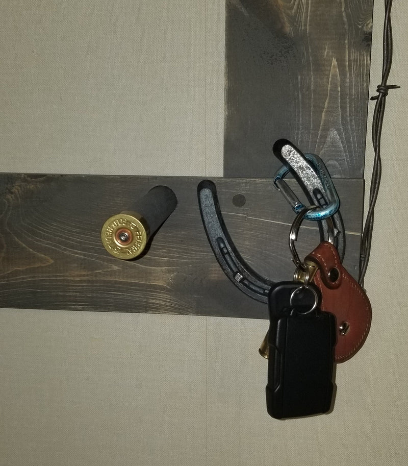 2 Cowboy Hat Rack Horizontal | Cowboy Hat Holder |  Rustic Western Hat Display | Handcrafted Wooden Organizer | Space-Saving Home Decor | Made in USA