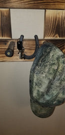 2 Cowboy Hat Rack Vertical | Cowboy Hat Holder | Rustic Western Hat Display | Handcrafted Wooden Organizer | Space-Saving Home Decor | Made in USA