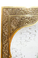 Moroccan Engraved Brass Wall Mirror