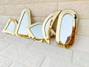 Handmade Set of 12 Moroccan Mirrors - Gold Brass Decorative Wall Mirrors