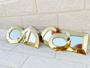Set of 12 - 6 Small Brass Mirror - Small Decorative Wall Mirrors