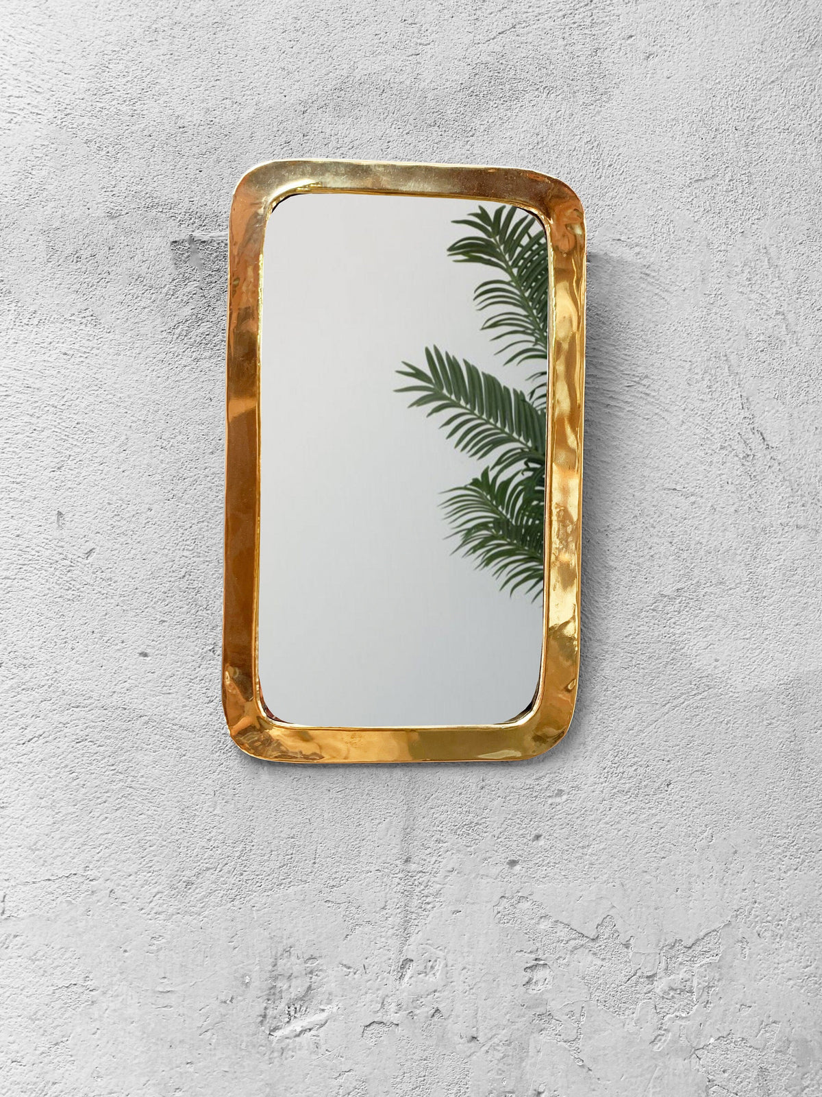 Handmade Rectangle Mirrors - Gold Brass Frame Mirror, photo 7 of 15