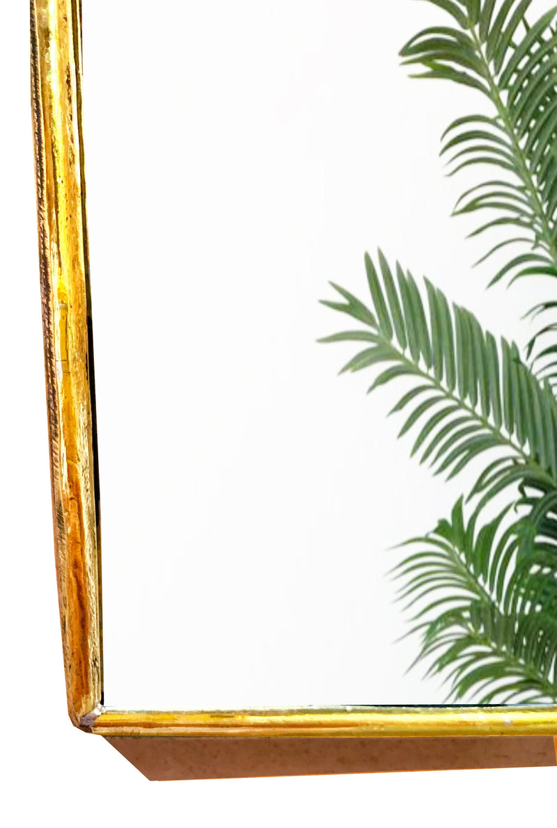 Custom Gold Brass Arch Mirror - Unlacquered Brass Mirror