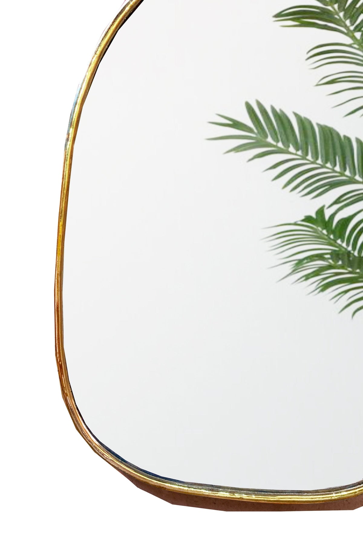 irregular Brass Mirror - Handmade Bathroom Wall Mirror, photo 7 of 13
