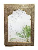 Moroccan Handcrafted Mirror - Antique Brass Gold Wall Mirror