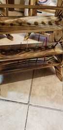 7 Skein Yarn Holder & Organizer | Wooden Yarn Rack | Knitting & Crochet Storage | Handcrafted Craft Room Decor | Yarn Spool Display