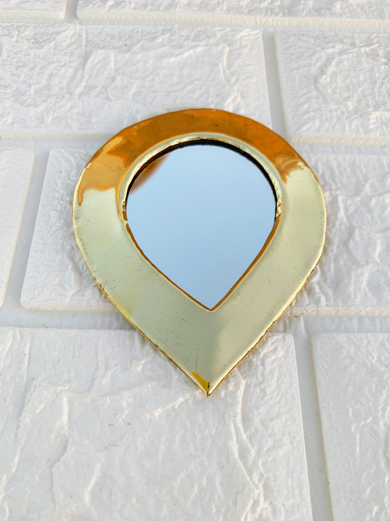 Set of 12 - 6 Small Brass Mirror - Small Decorative Wall Mirrors