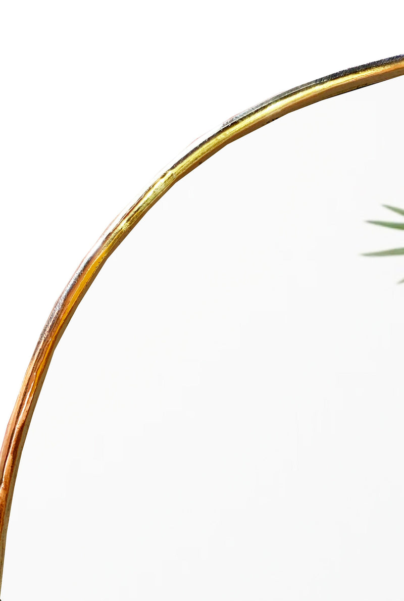 irregular Brass Mirror - Handmade Bathroom Wall Mirror