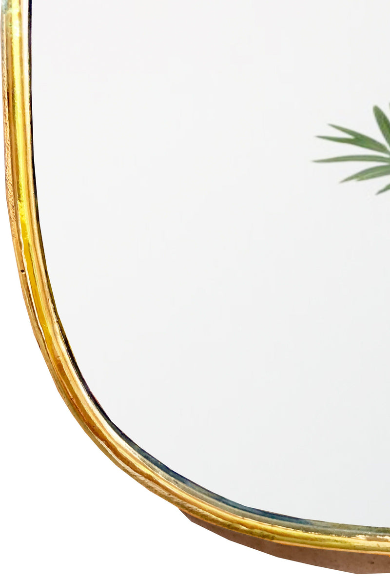 irregular Brass Mirror - Handmade Bathroom Wall Mirror