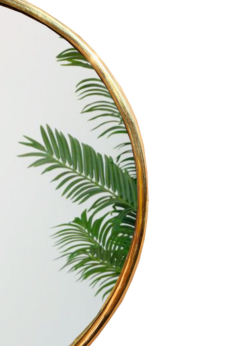 Brass Teardrop Mirror - Handmade Wall Mirror