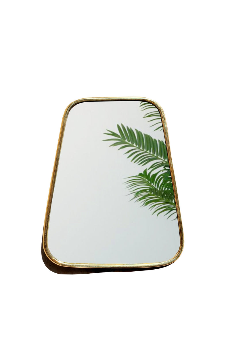 Brass Frame Mirror - Gold Handcrafted Brass Mirror