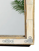 Moroccan Vintage Arch Bone Inlay Mirror