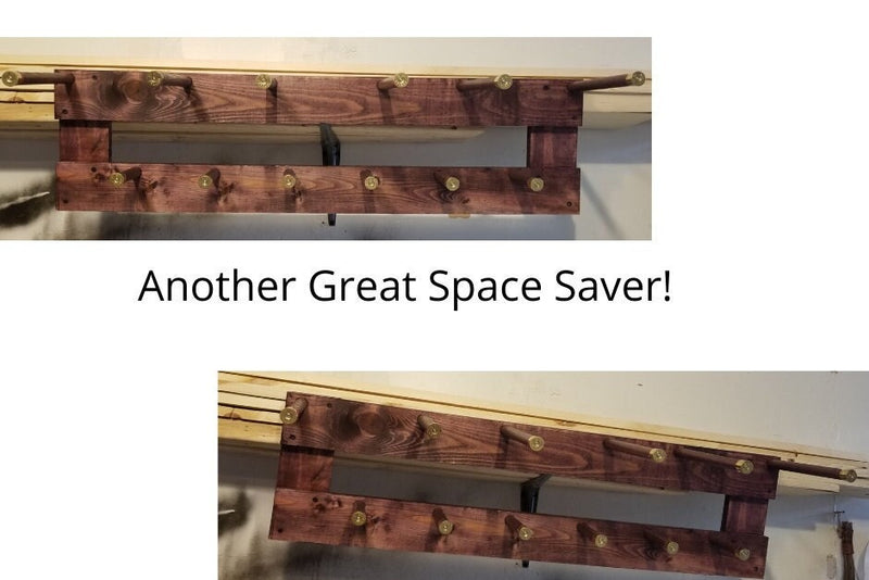 3 Cowboy Hat Rack Horizontal | Cowboy Hat Holder | Rustic Western Hat Display | Handcrafted Wooden Organizer | Space-Saving Home Decor | Made in USA